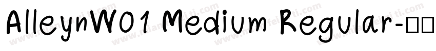 AlleynW01 Medium Regular字体转换